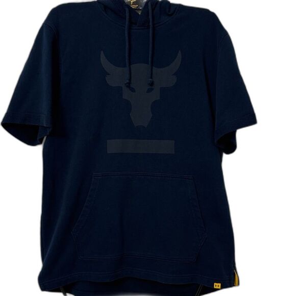 Under Armour Other - Under Armour Dark Blue Short-Sleeve Hoodie Size L